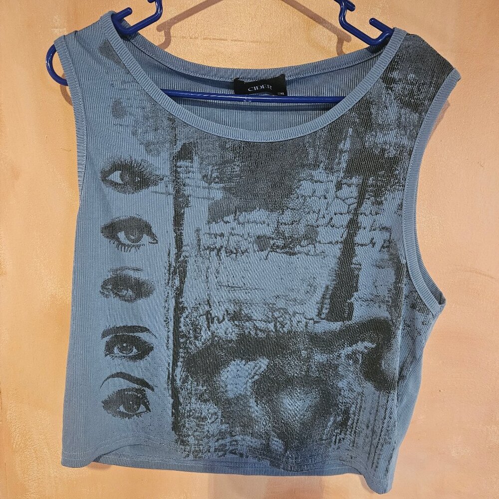 90s grunge cider tank top crop top 2XL